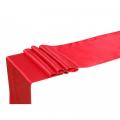 Chemin de table satin rouge 2,75 m x 30 cm