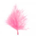 Plumes decoratives rose baby x 20 pièces