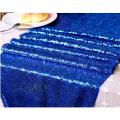 Chemin de table en sequins bleu royal 30 cm x 2,75 m