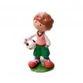  Figurine Gateau Anniversaire - Enfant Footballeur - 6,6 cm